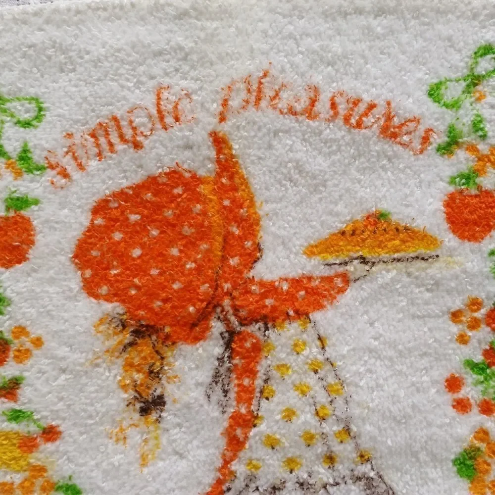 Holly Hobbie style washcloth